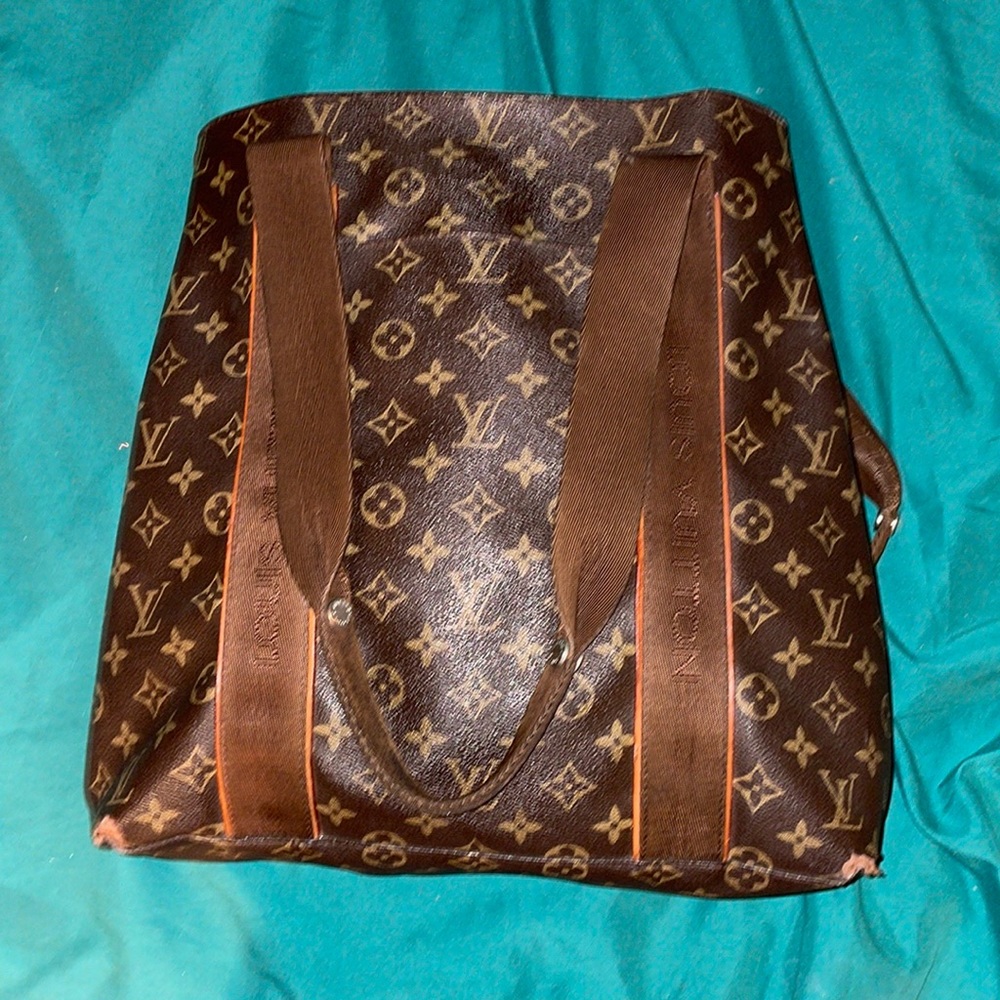 Louis Vuitton Signature Print Large Canvas Tote - image 1